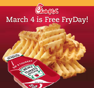 Chick-fil-A Free FryDay