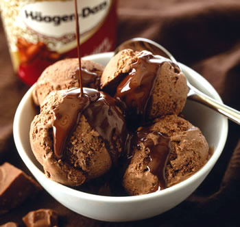 Haagen-Dazs' Chocolate Ice Cream