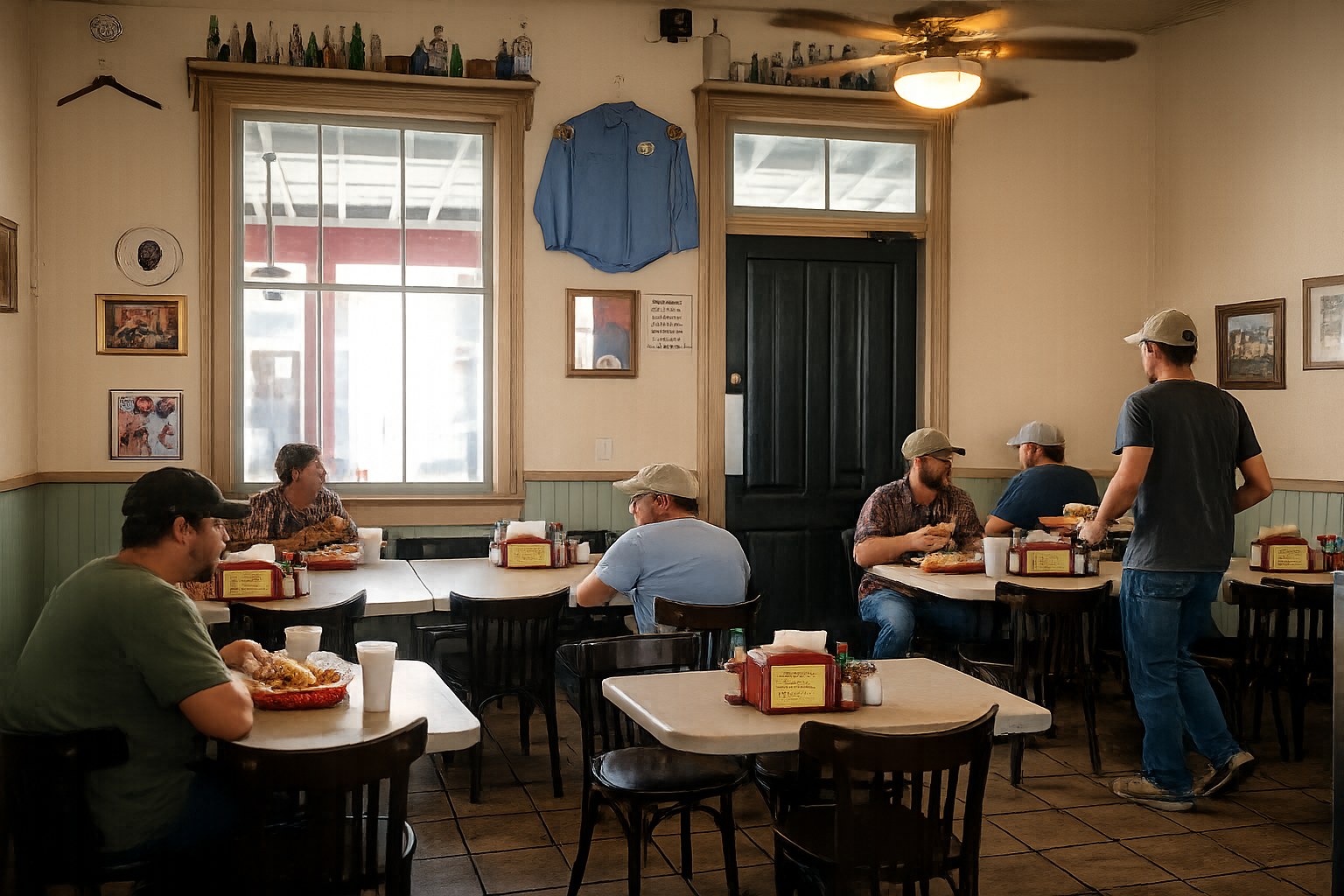 Parkway Bakery & Tavern — Mid-City corner po'boy counter with picnic tables and tavern bar