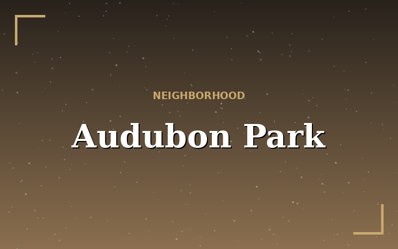 Audubon Park neighborhood restaurants