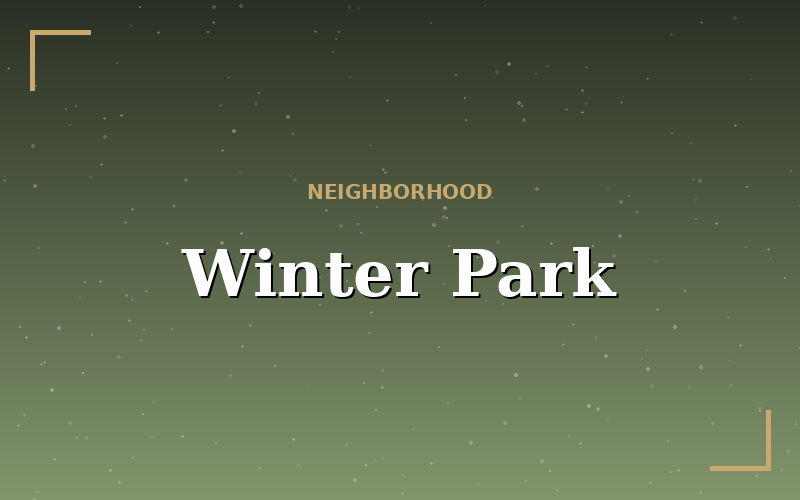 Winter Park dining district